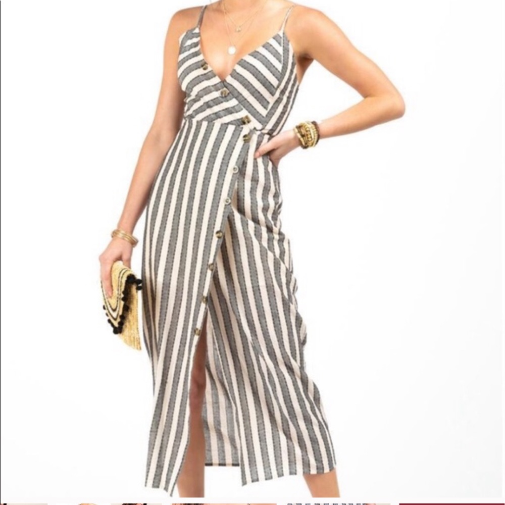 Harper Heritage Striped MIDI Dress